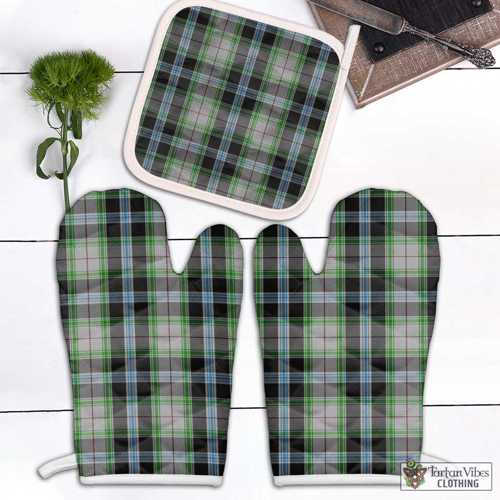 Wiseman Tartan Combo Oven Mitt & Pot-Holder Combo 2 Oven Mitt & 1 Pot-Holder Black - Tartan Vibes Clothing