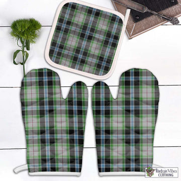Wiseman Tartan Combo Oven Mitt & Pot-Holder Combo 2 Oven Mitt & 1 Pot-Holder Black - Tartan Vibes Clothing