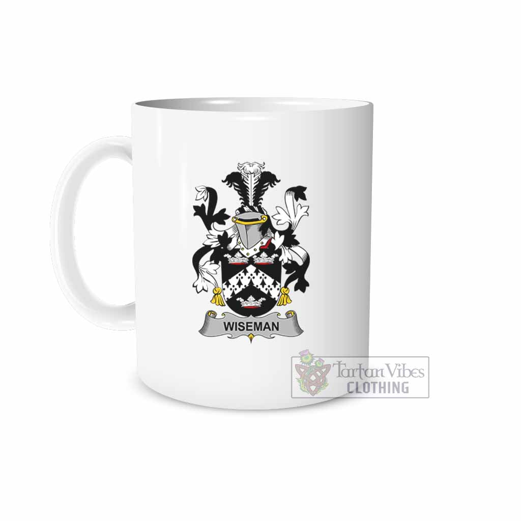 Tartan Vibes Clothing Wiseman Irish Clan Coat of Arms Ceramic Mug