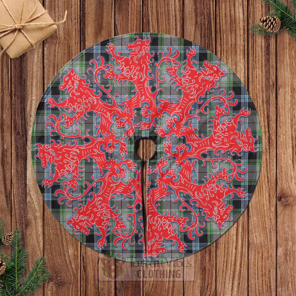 Wiseman Tartan Christmas Tree Skirt Lion Rampant Style Casual Tree Skirts - Tartan Vibes Clothing