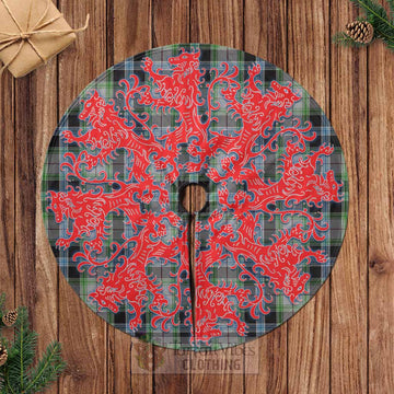 Tartan Vibes Clothing Wiseman Tartan Christmas Tree Skirt Lion Rampant Style