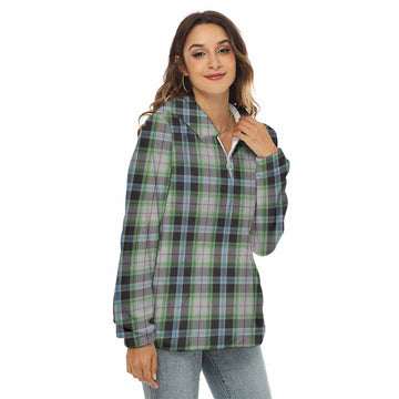 Wiseman Tartan Women's Borg Fleece Hoodie with Half Zip Female - Tartan Vibes Clothing