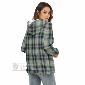 Wiseman Tartan Women's Borg Fleece Hoodie with Half Zip - Tartan Vibes Clothing