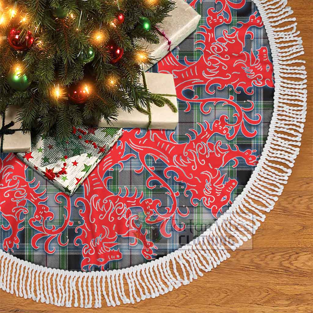 Wiseman Tartan Christmas Tree Skirt Lion Rampant Style - Tartan Vibes Clothing