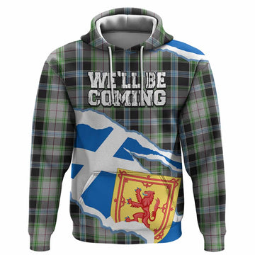 Wiseman Scotland Football Tartan Hoodie We'll Be Coming