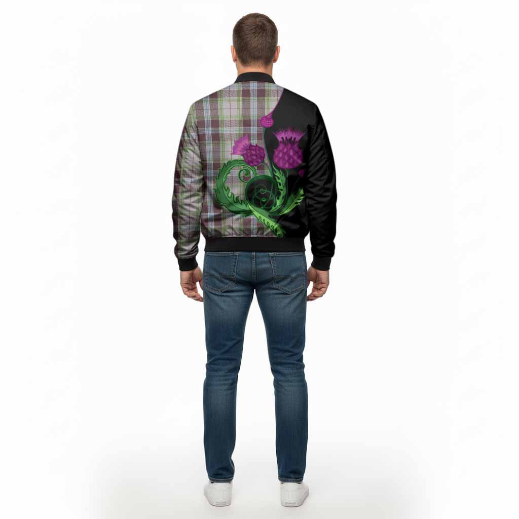 Wiseman Tartan Bomber Jacket Traditional Scottish Thistle