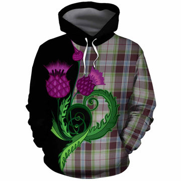 Wiseman Tartan Cotton Hoodie Traditional Scottish Thistle
