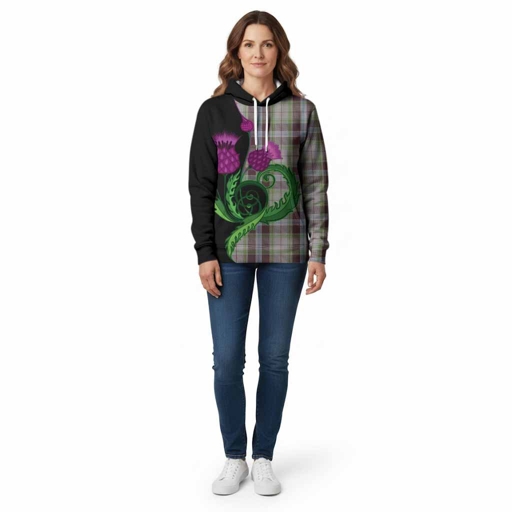 Wiseman Tartan Cotton Hoodie Traditional Scottish Thistle