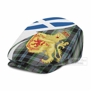Wiseman Tartan Lion Rampant Flat Cap, Jeff Cap Classic Scottish Style