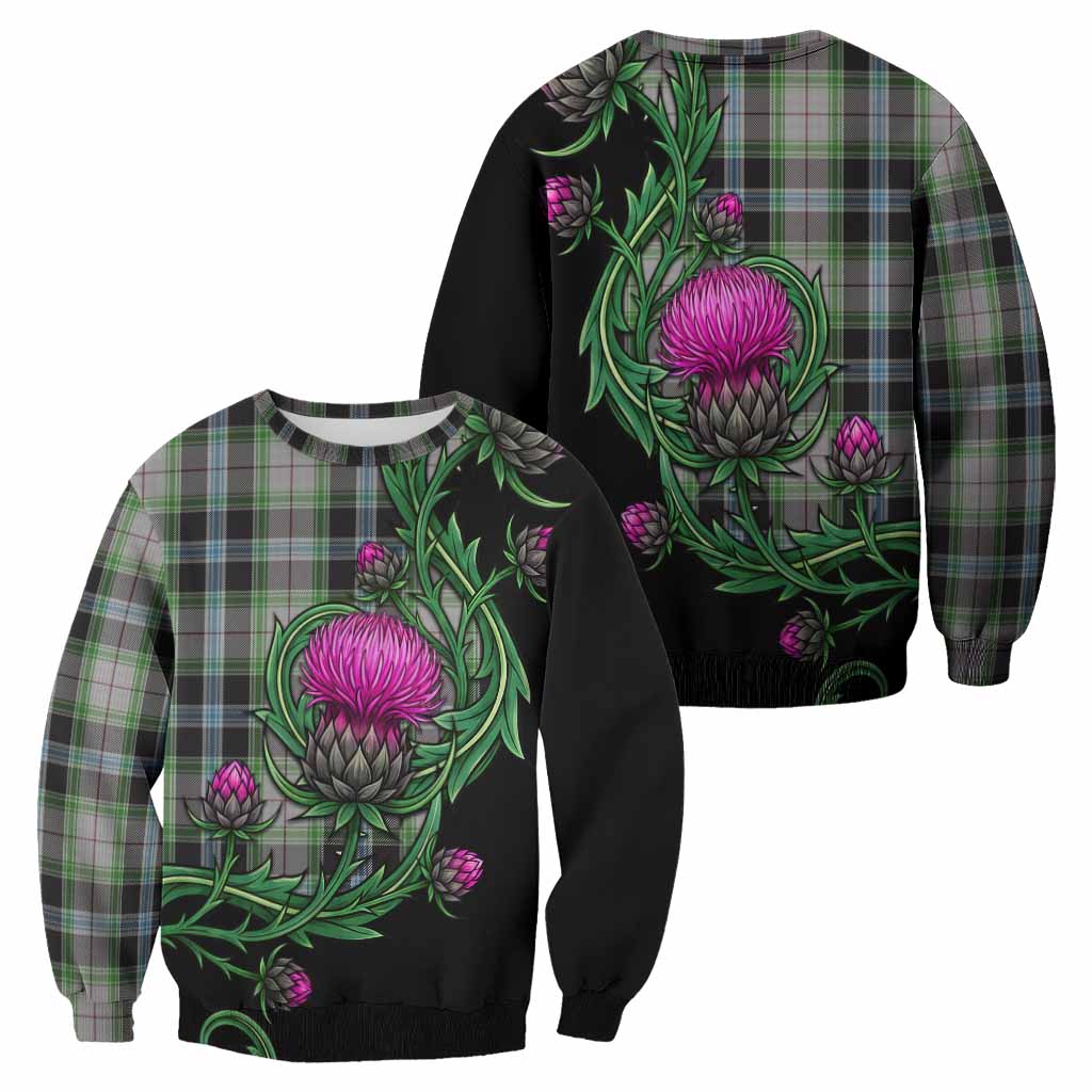 Wiseman Tartan Sweatshirt Resilient Scottish Thistle - Tartan Vibes Clothing