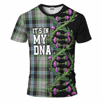 Wiseman Tartan T-Shirt Scottish Identity Thistle Flower DNA Strand Art