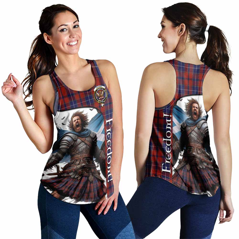 Tartan Vibes Clothing Wishart Crest Tartan Women's Racerback Tanks Inspired by the Freedom of Scottish Warrior
