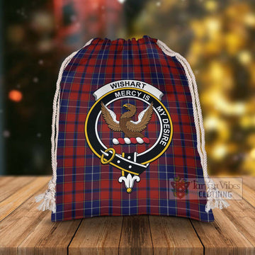 Tartan Vibes Clothing Wishart Tartan Christmas Santa's Bag with Family Crest
