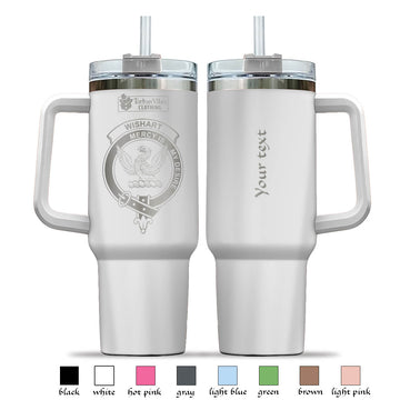 Wishart Engraved Family Crest Tumbler with Handle