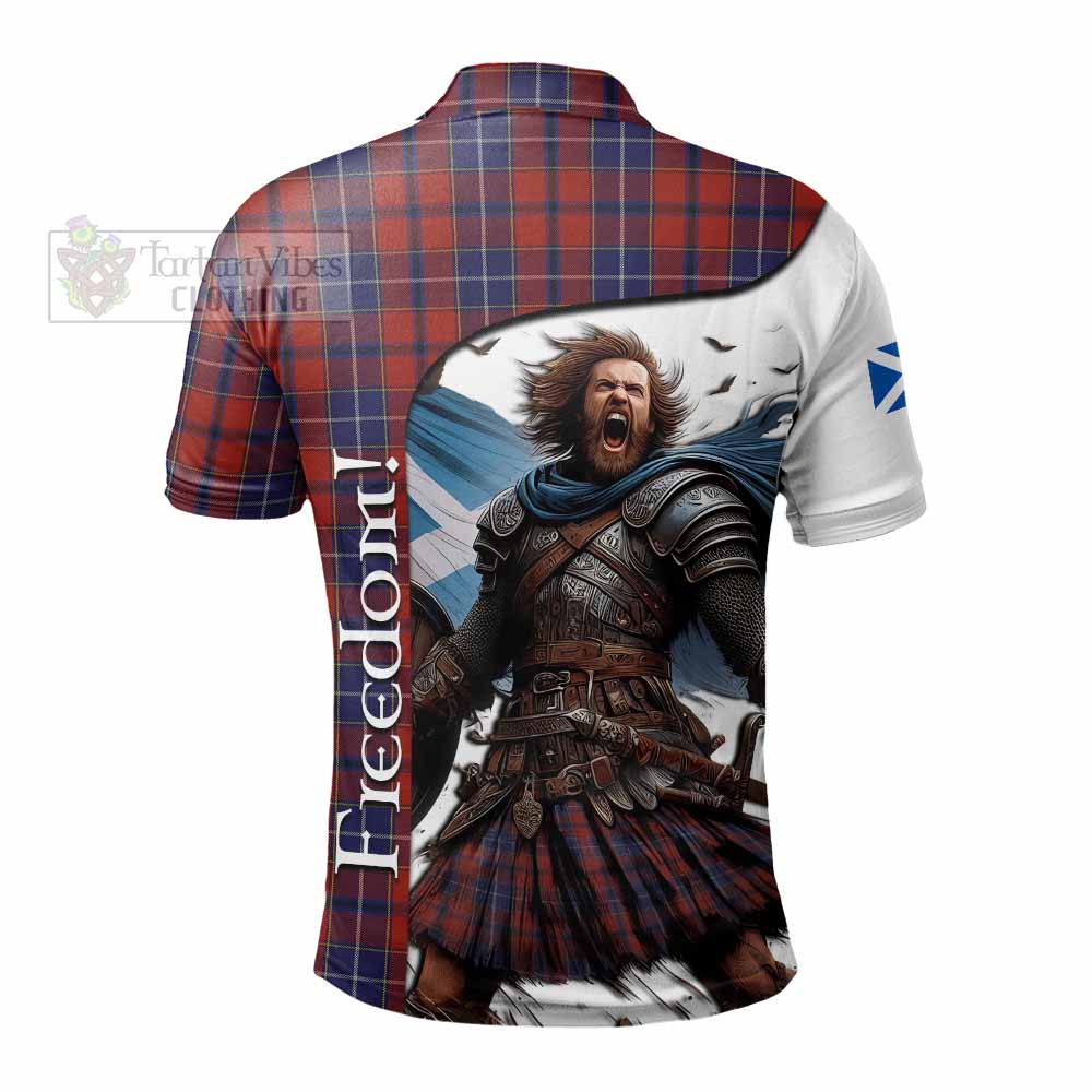 Tartan Vibes Clothing Wishart Crest Tartan Polo Shirt Inspired by the Freedom of Scottish Warrior