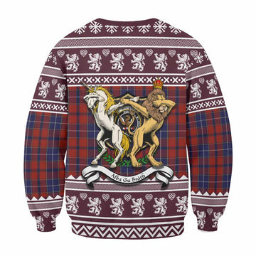 Wishart Clan Tartan Crest Christmas Sweatshirt Coat of Arms Funny Style - Tartan Vibes Clothing