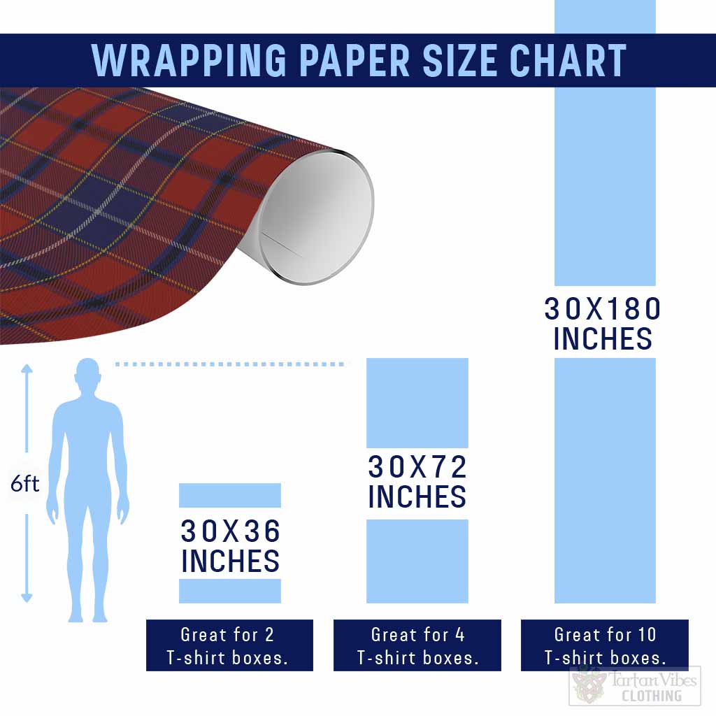 Wishart Classic Tartan Wrapping Paper, Classic Scottish Plaid Gift Wrap