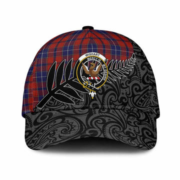 Wishart Crest Tartan Classic Cap with New Zealand Silver Fern Half Style