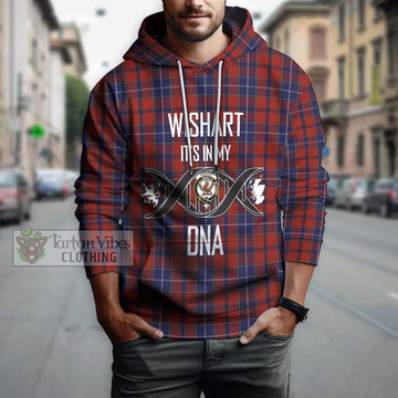 Wishart Tartan Hoodie with Family Crest DNA In Me Style Pullover Hoodie - Tartan Vibes Clothing