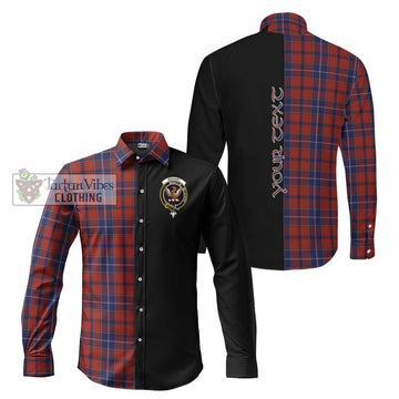 Wishart Tartan Long Sleeve Button Shirt with Family Crest and Half Of Me Style Men's Shirt S - Tartanvibesclothing Shop