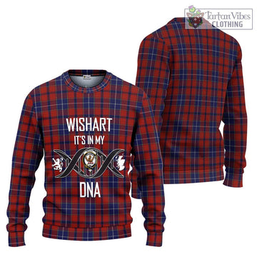 Wishart Tartan Ugly Sweater with Family Crest DNA In Me Style Unisex - Tartan Vibes Clothing