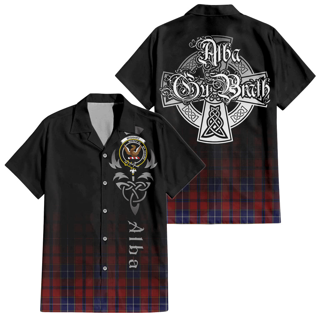 Wishart Tartan Hawaiian Shirt Shirt Featuring Alba Gu Brath Family Crest Celtic Inspired Kid - Tartan Vibes Clothing