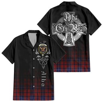 Wishart Tartan Hawaiian Shirt Shirt Featuring Alba Gu Brath Family Crest Celtic Inspired Kid - Tartan Vibes Clothing