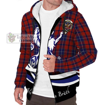 Wishart Tartan Sherpa Hoodie with Alba Gu Brath Regal Lion Emblem Unisex S - Tartan Vibes Clothing