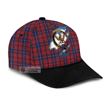 Wishart Dress Tartan Classic Cap with Family Crest In Me Style