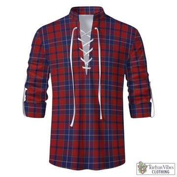 Wishart Tartan Men's Scottish Traditional Jacobite Ghillie Kilt Shirt - Tartan Vibes Clothing