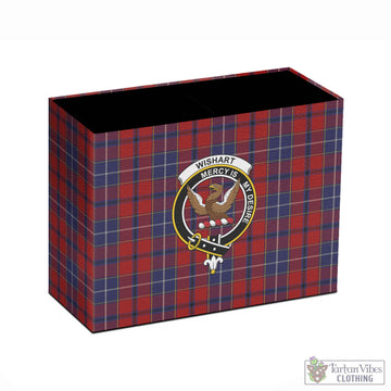 Wishart Tartan Pen Holder with Family Crest - Tartan Vibes Clothing