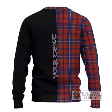 Wishart Tartan Ugly Sweater with Family Crest and Half Of Me Style - Tartan Vibes Clothing