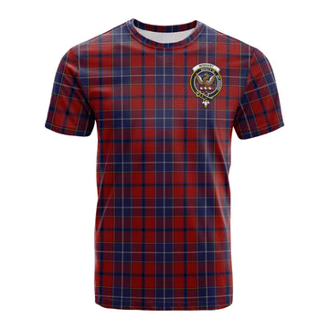 Wishart Dress Tartan T-Shirt with Family Crest