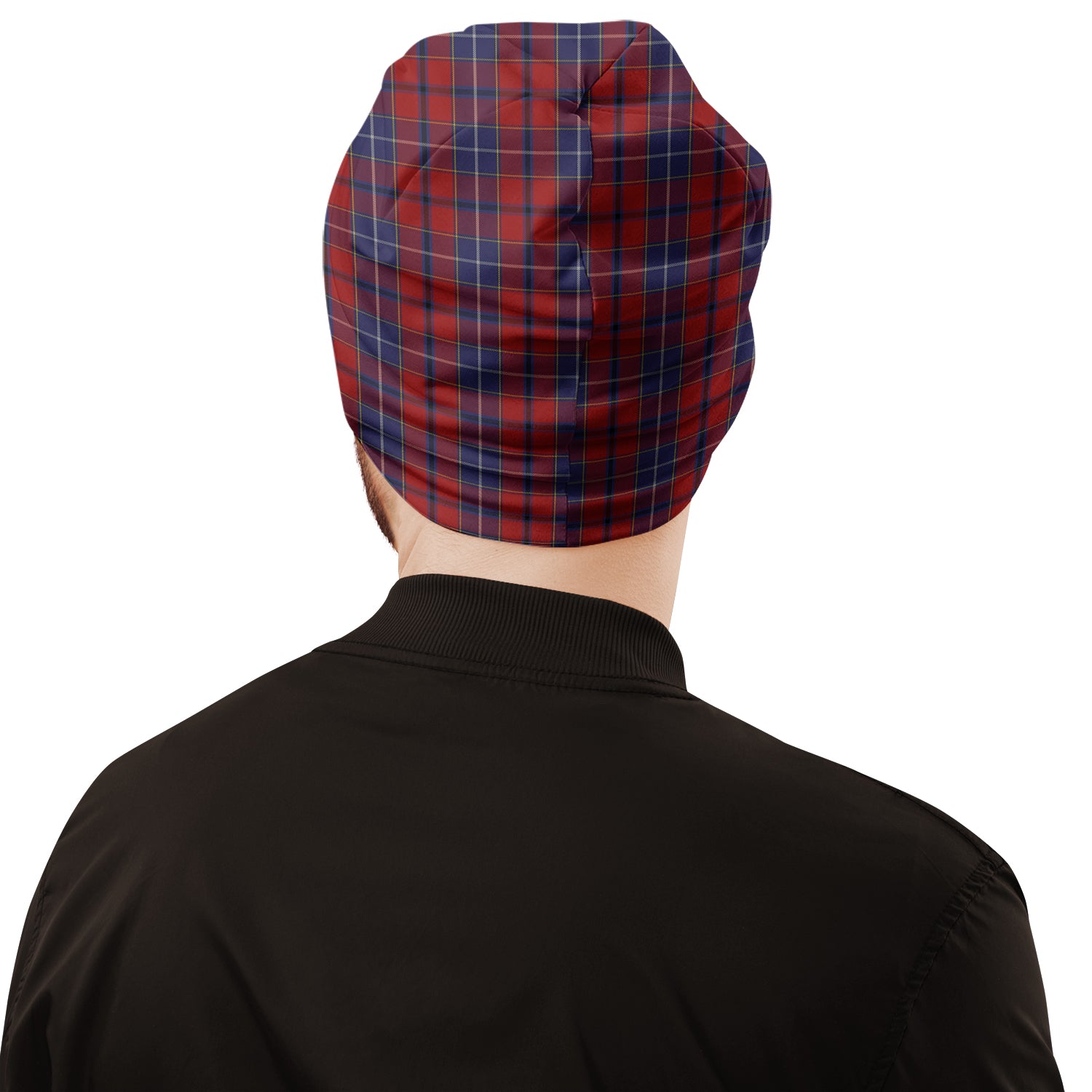 Wishart Tartan Beanies Hat with Family Crest - Tartan Vibes Clothing