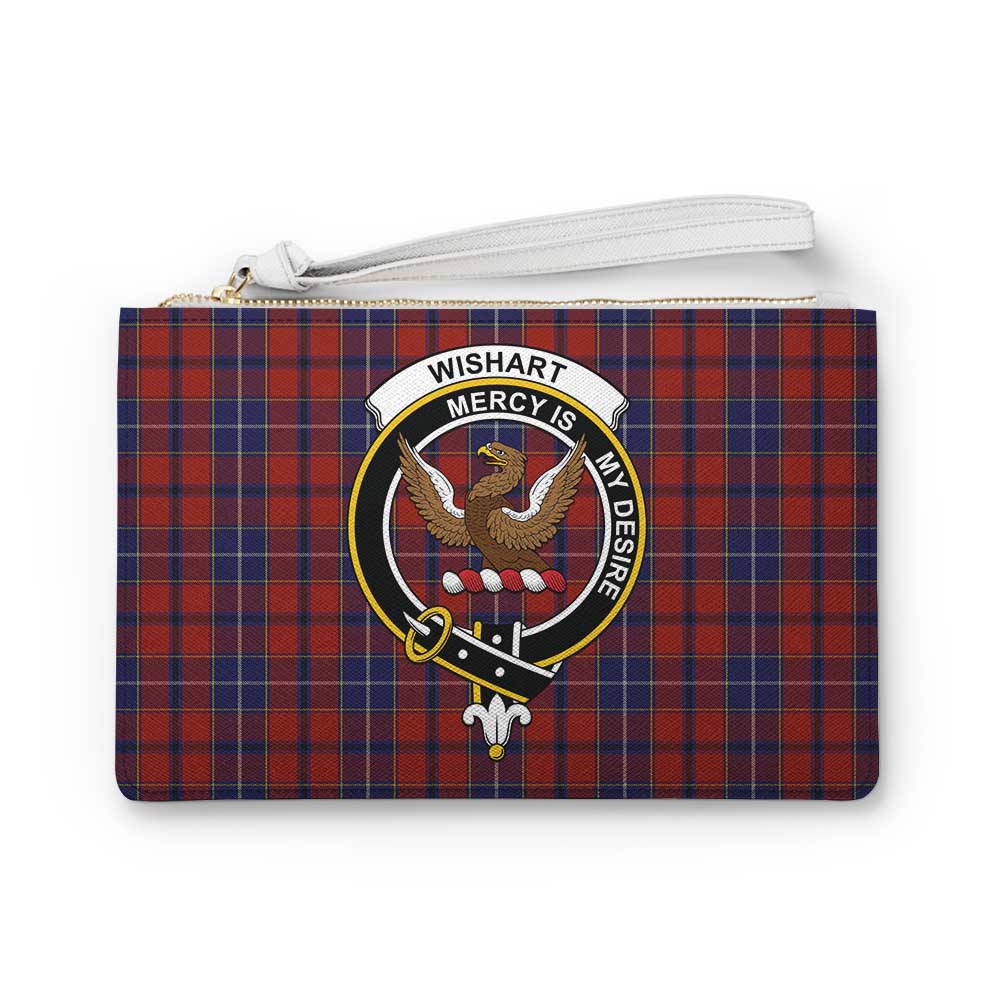 Tartan Vibes Clothing Wishart Family Crest Tartan Clutch Bag