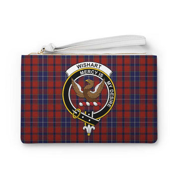 Tartan Vibes Clothing Wishart Family Crest Tartan Clutch Bag