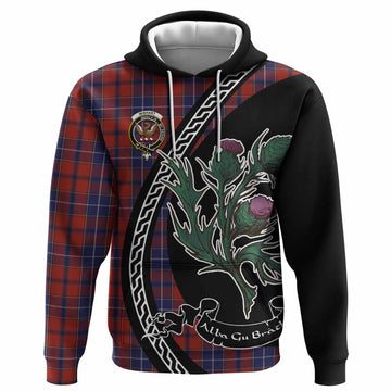 Wishart Family Crest Tartan Hoodie Alba Thistle Inspired - Tartan Vibes Clothing