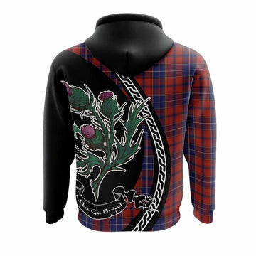 Wishart Family Crest Tartan Hoodie Alba Thistle Inspired - Tartan Vibes Clothing