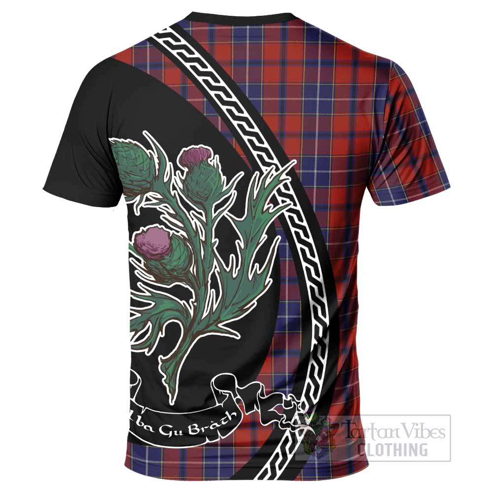 Wishart Family Crest Tartan T-Shirt Alba Thistle Inspired - Tartan Vibes Clothing