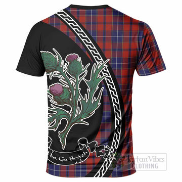 Wishart Family Crest Tartan T-Shirt Alba Thistle Inspired - Tartan Vibes Clothing