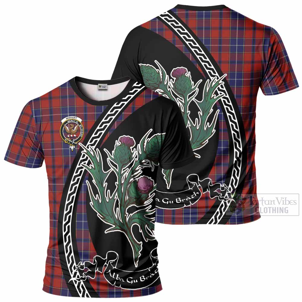 Wishart Family Crest Tartan T-Shirt Alba Thistle Inspired - Tartan Vibes Clothing