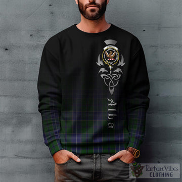 Wishart Hunting Tartan Sweatshirt Featuring Alba Gu Brath Family Crest Celtic Inspired