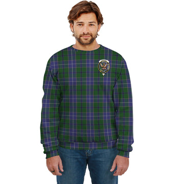 Wishart Hunting Tartan Sweatshirt with Family Crest
