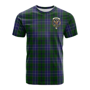 Wishart Hunting Tartan T-Shirt with Family Crest