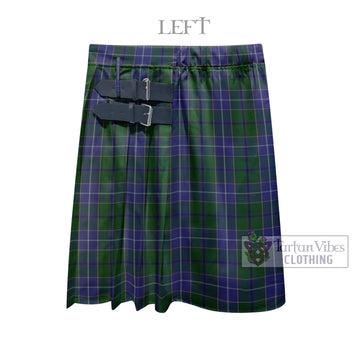 Wishart Hunting Tartan Men's Pleated Skirt - Fashion Casual Retro Scottish Kilt Style