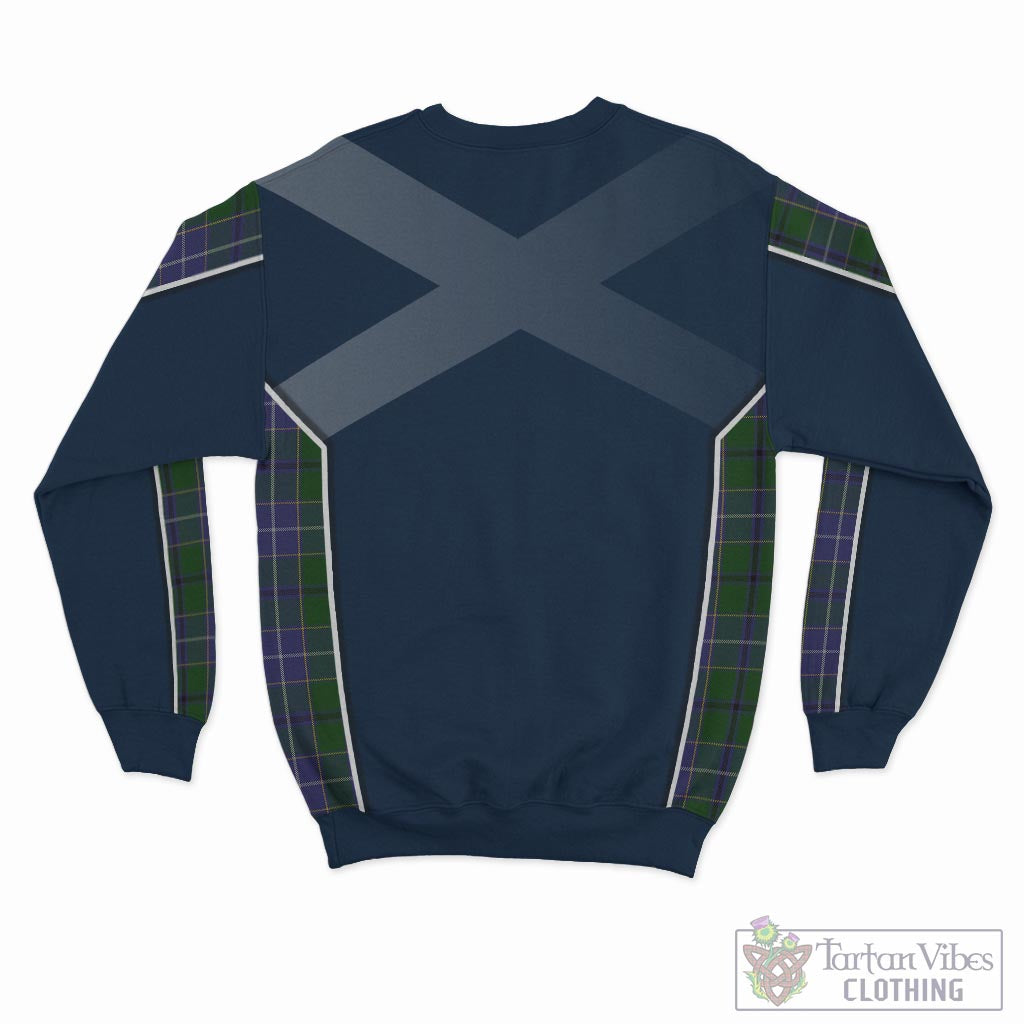 Tartan Vibes Clothing Wishart Hunting Tartan Sweatshirt with Family Crest and Scottish Thistle Vibes Sport Style
