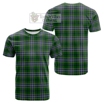 Wishart Hunting Modern Tartan Cotton T-Shirt Kid's Shirt - Tartanvibesclothing Shop
