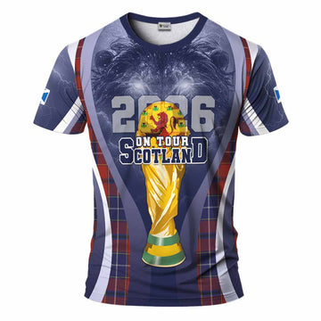 Wishart Scotland Football Tartan T-Shirt Scotland On Tour Trophy Style