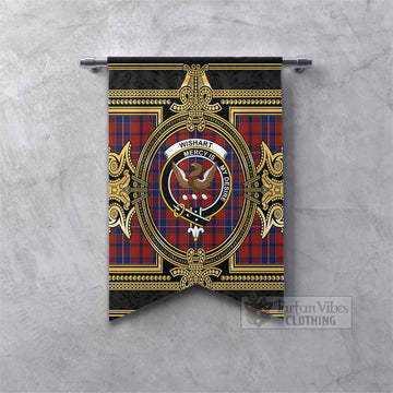 Wishart Scottish Tartan Crest Gonfalon Royal Stylized