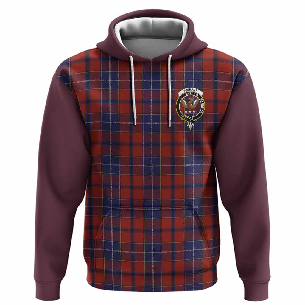 Wishart Tartan Accent Hoodie with Family Crest